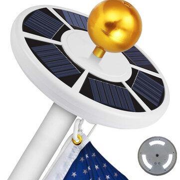 42 LEDs Solar Flagpole Light Super-Bright Solar Powered Flagpole Light Outdoor Solar Lights