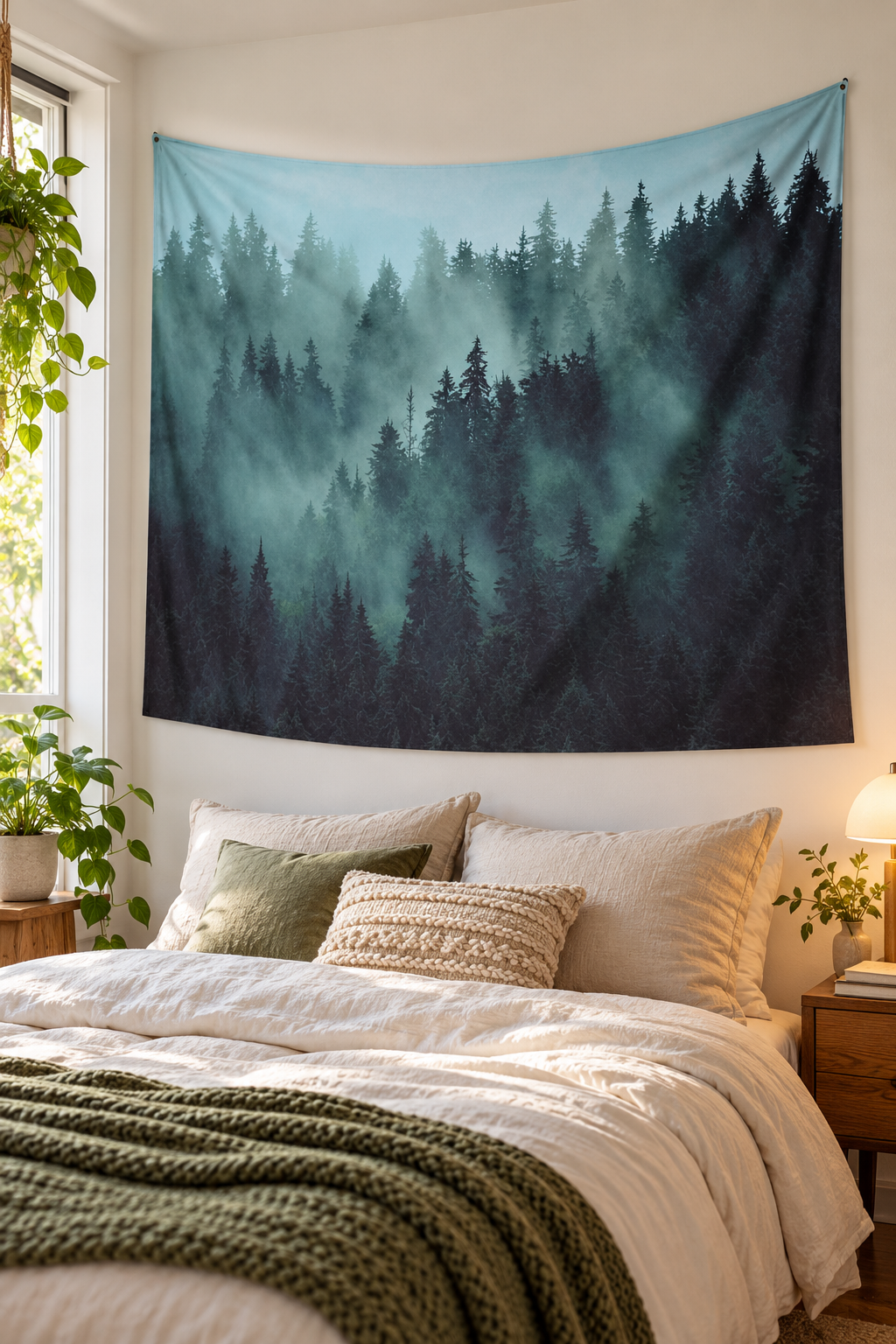 Deep Nordic Forest Tapestry