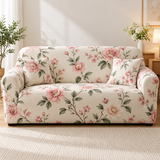 Attractive Blooming Flower Elastic Sofa Cover