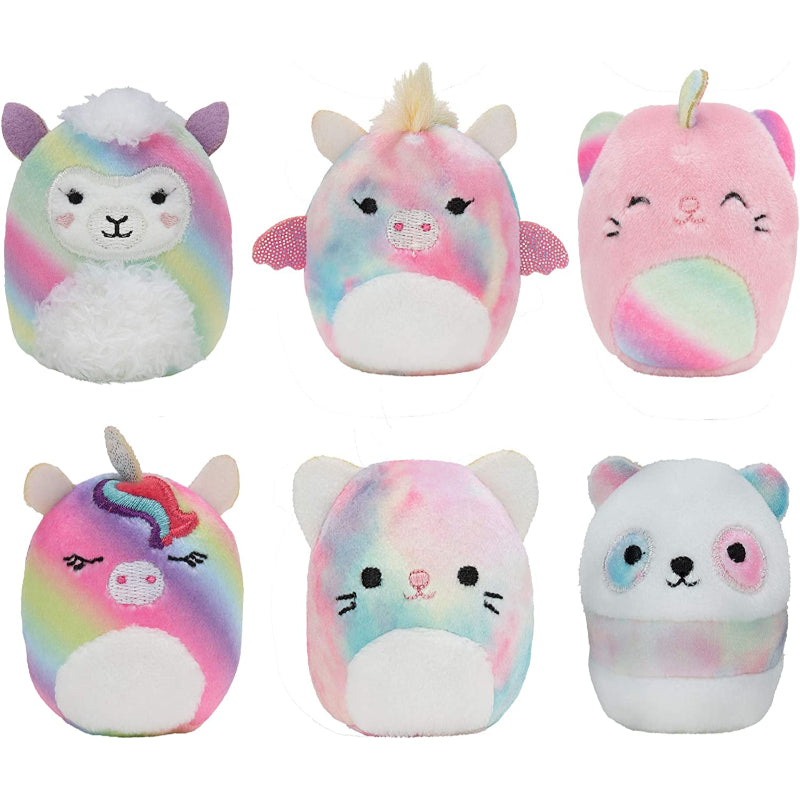 Pack Of 6 Mini Stuffed Rainbow Theme Plush Toy