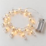 3M 20LED Holder Clip Fairy Sliver Wire String Light Battery Christmas Party Holiday Decor