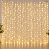3M*3M 320 LED Waterfall Curtain String Holiday Light for Wedding Valentine's Day AC110V