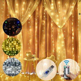 USB Waterproof Sliver Wire LED String Light Curtain Tree Strip Fairy Christmas Holiday Party