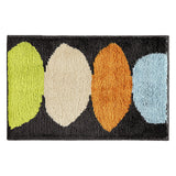 Abstract Four Color Leaves Bath Mat