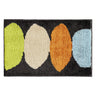 Abstract Four Color Leaves Bath Mat