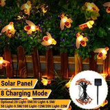 5M/6.5M/9.5M/12M/22M LED Solar Powered Bee String Light Outdoor Party Fairy Lamp Patio Garden Yard Decor