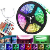 5M DC12V LED Strip Light 5050 RGB Rope Flexible Changing Lamp with Remote Control for TV Bedroom Party Home - Lighting