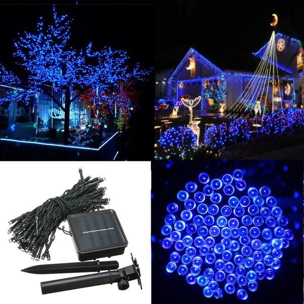 200 LED Solar Powered Fairy String Light Garden Party Decor Christmas