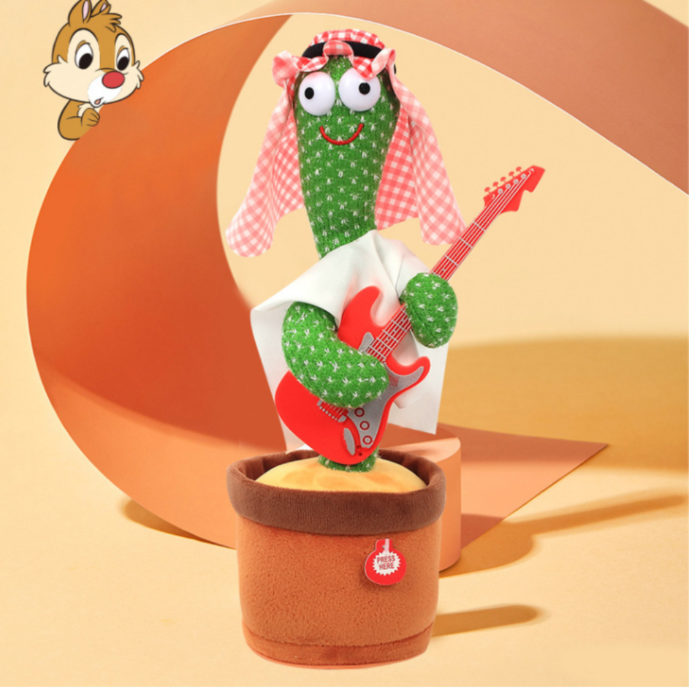 Dancing Cactus with Guitar Toy