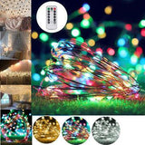 10M 100 LED String Light USB Fairy Night Lamps Holiday Christmas Decor + Remote Control