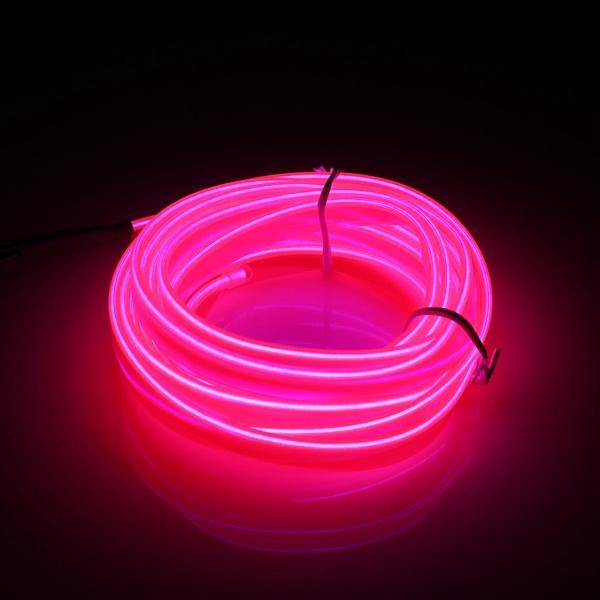 3M Led Flexible EL Wire Neon Glow Light Rope Strip 12V For Christmas Holiday Party