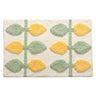 Abstract Four Color Leaves Bath Mat