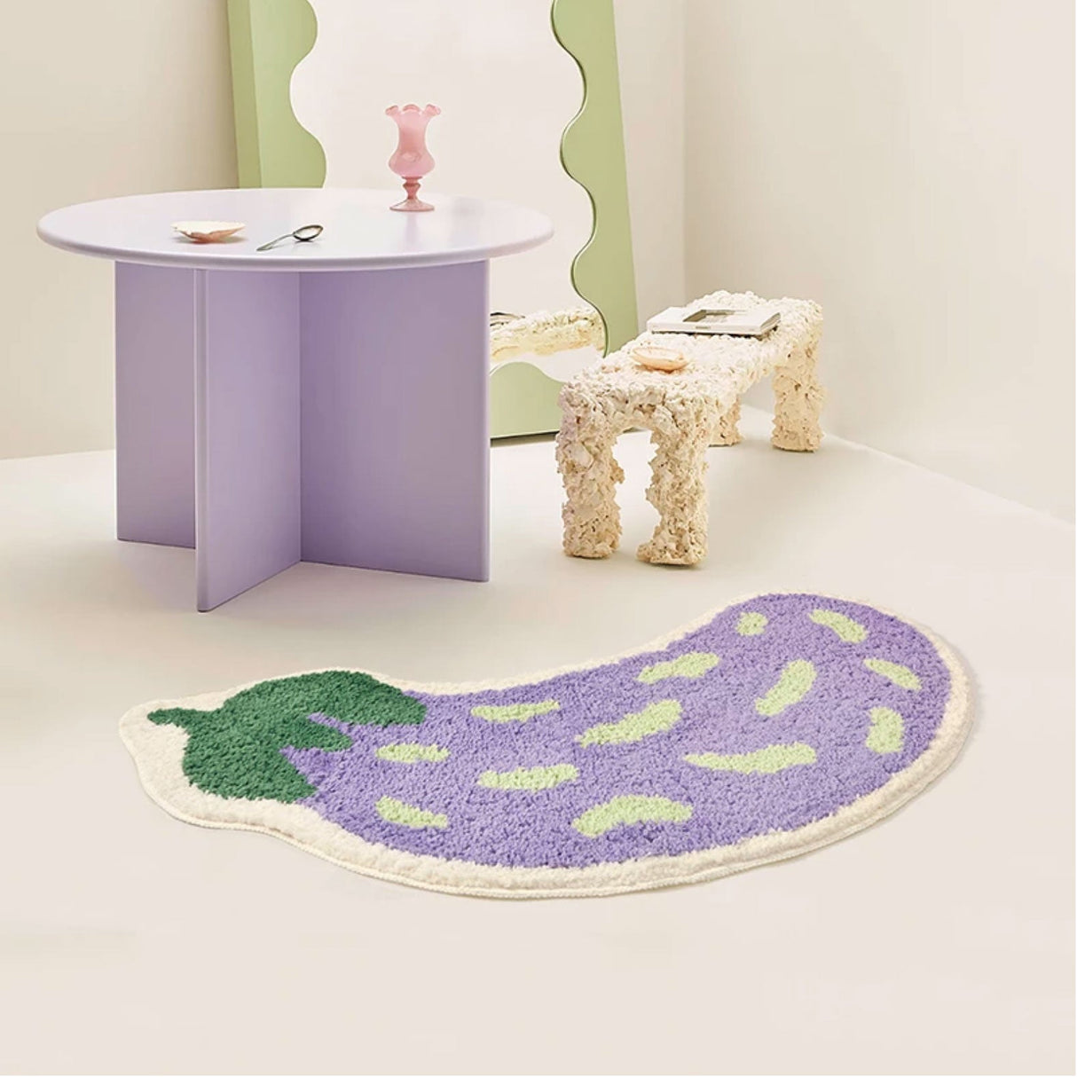 Aubergine Bath Mat