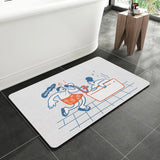 Feblilac Bath Couple Singing Bath Mat