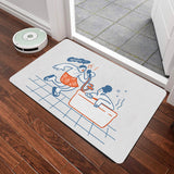 Feblilac Bath Couple Singing Bath Mat