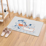 Feblilac Bath Couple Singing Bath Mat