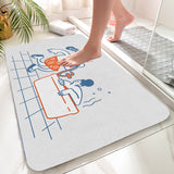 Feblilac Bath Couple Singing Bath Mat