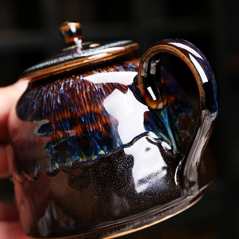 Golden Peacock Teapot