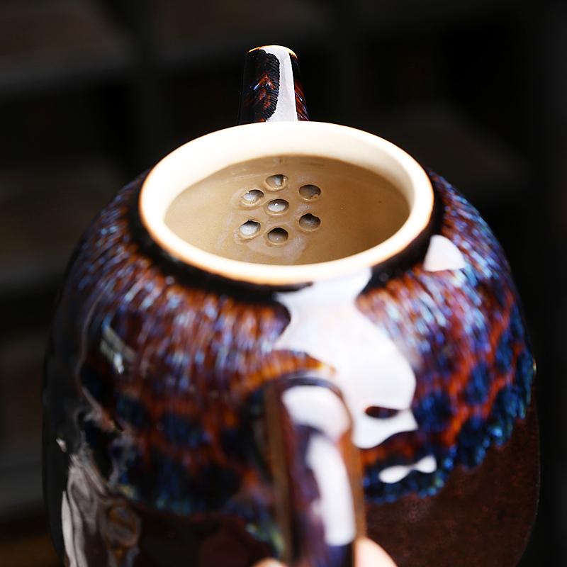 Golden Peacock Teapot