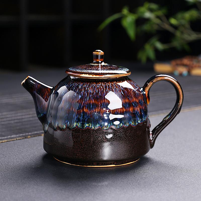 Golden Peacock Teapot