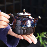 Golden Peacock Teapot