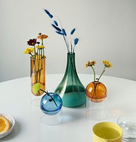 Cylinder & Globe Glass Vase