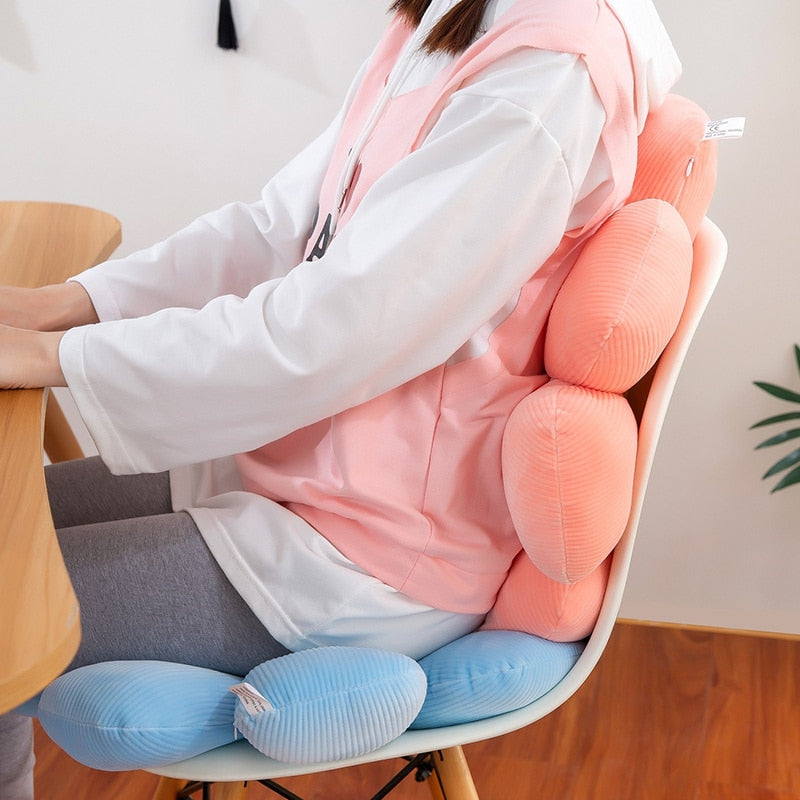 Flower-shaped pillow cushion floor mat office sedentary tatami car cushion ass relaxation cushion seat seat plush cushion