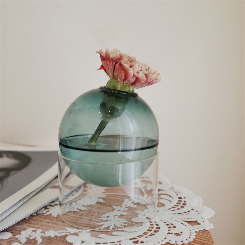 Cylinder & Globe Glass Vase