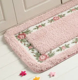 Pastoral Floor Carpet Living Room Bedroom Carpet Area Rug Anti-slip Floor Mat Bathroom Carpet Mat Kitchen Mat Home Textile