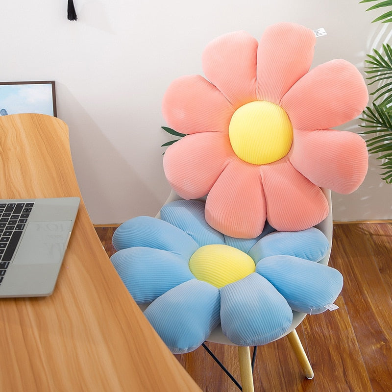 Flower-shaped pillow cushion floor mat office sedentary tatami car cushion ass relaxation cushion seat seat plush cushion