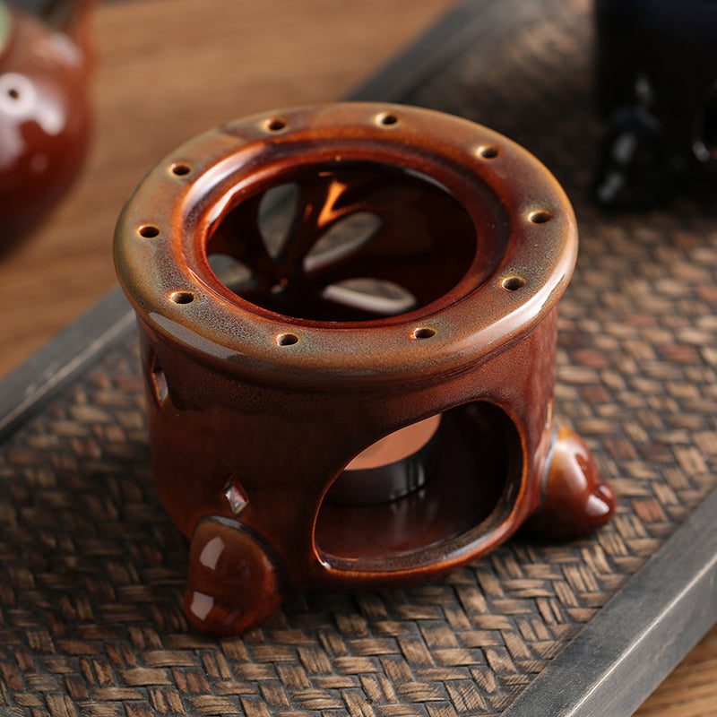 Tea Pot Aroma Burner, Ceramic Aromatherapy & Essential Oil Lamp