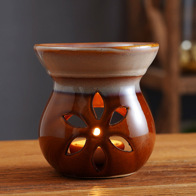 Kiln Bronze Retro Aroma Burner & Oil Lamp