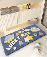 Feblilac Cute Little Lucky Tufted Bath Mat