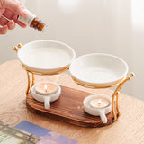 Creative Indoor Double Arc Ball Aroma Burner, Candle & Essential Oil Lamp