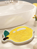 Feblilac Fruit Lemon Tufted Bath Mat