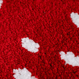 Red Strawberry Bath Mat, Cute Carpet for Bathroom, Soft and Non-Slip