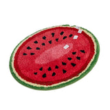 Feblilac Cute Watermelon Bath Mat, Cartoon Fuit Bathroom Rug, Soft Flush Non-Slip Water Absorbent Mat