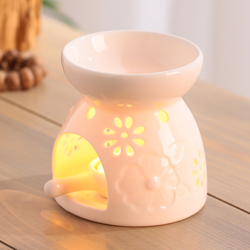 Large Ceramic Aroma Burner & Oil Lamp