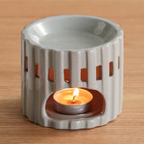 Light Grey Vertical Pattern Aroma Burner