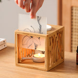 Flower Shadow Glass Aroma Burner & Oil Lamp