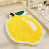 Feblilac Fruit Lemon Tufted Bath Mat