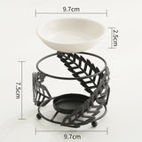 Wrought Iron Flying Feather Aroma Burner