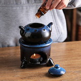 Tea Pot Aroma Burner, Ceramic Aromatherapy & Essential Oil Lamp