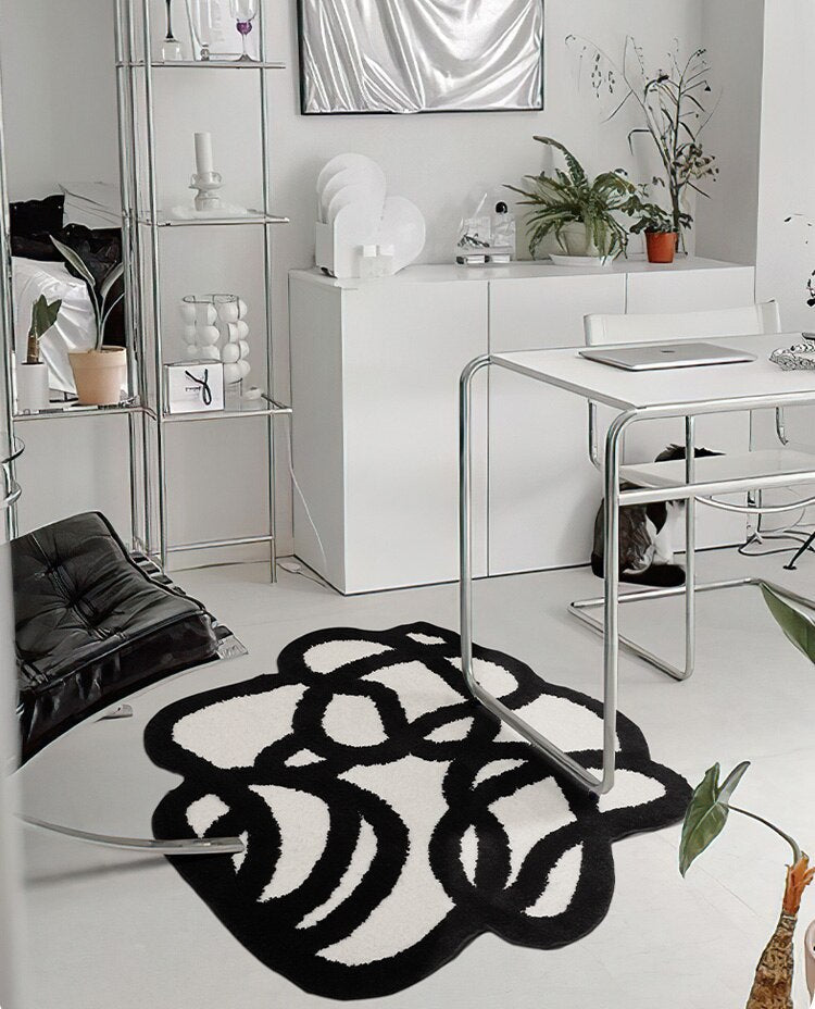 Abstract Line Mini Rug