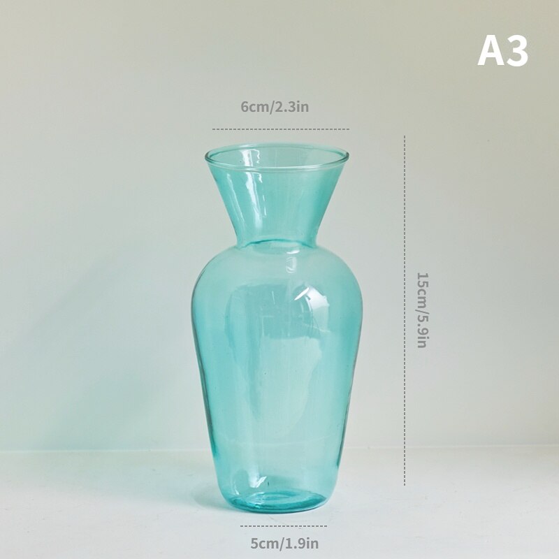 Gradient Coloured Glass Vase