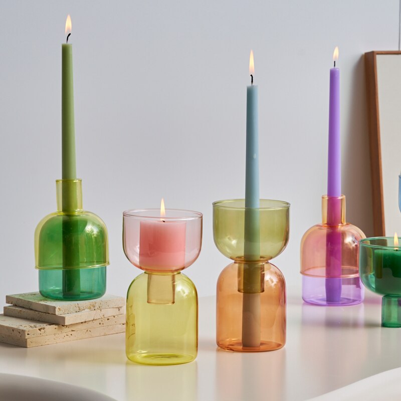 Pillar Candle Stand & Vase - Single