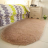 New Thick Fluffy Rugs Cute 40*60cm Oval Anti-skid Carpet Shaggy Area Rug Carpet Home Bedroom Dining Room Floor Mat Fashion
