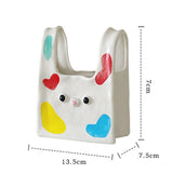 Bunny Face Ceramic Bag Vase