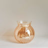 Gold Coat Glass Vase