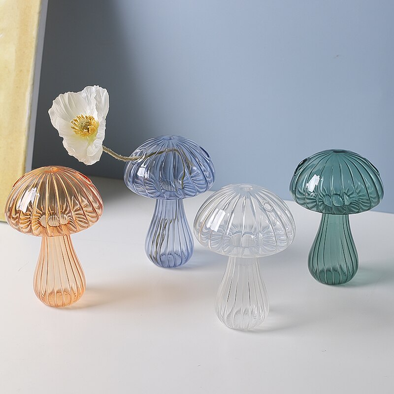 Mushroom Glass Vase